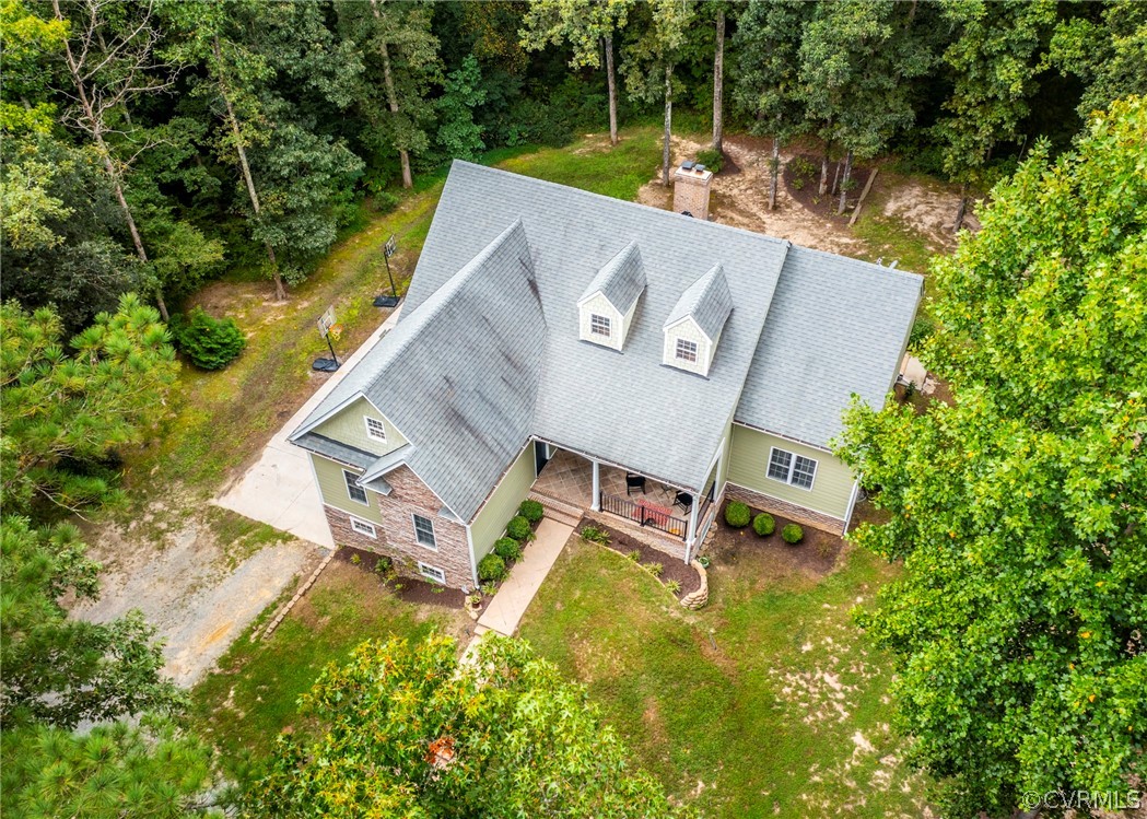 529 Brandywine Road Manquin, VA 23106 - Photo 50 of 50 an aerial view of a house with pool yard and outdoor seating