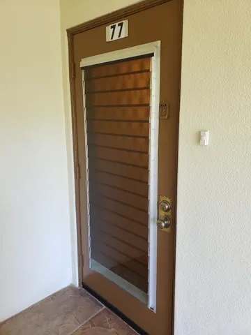 a view of door