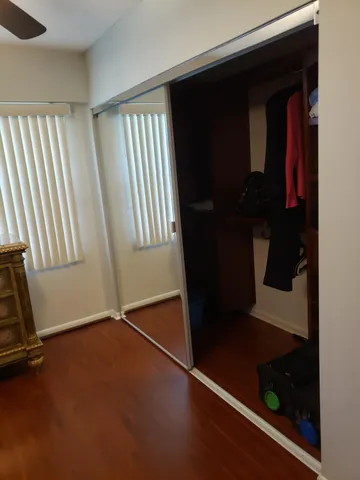 a view of hallway with shower