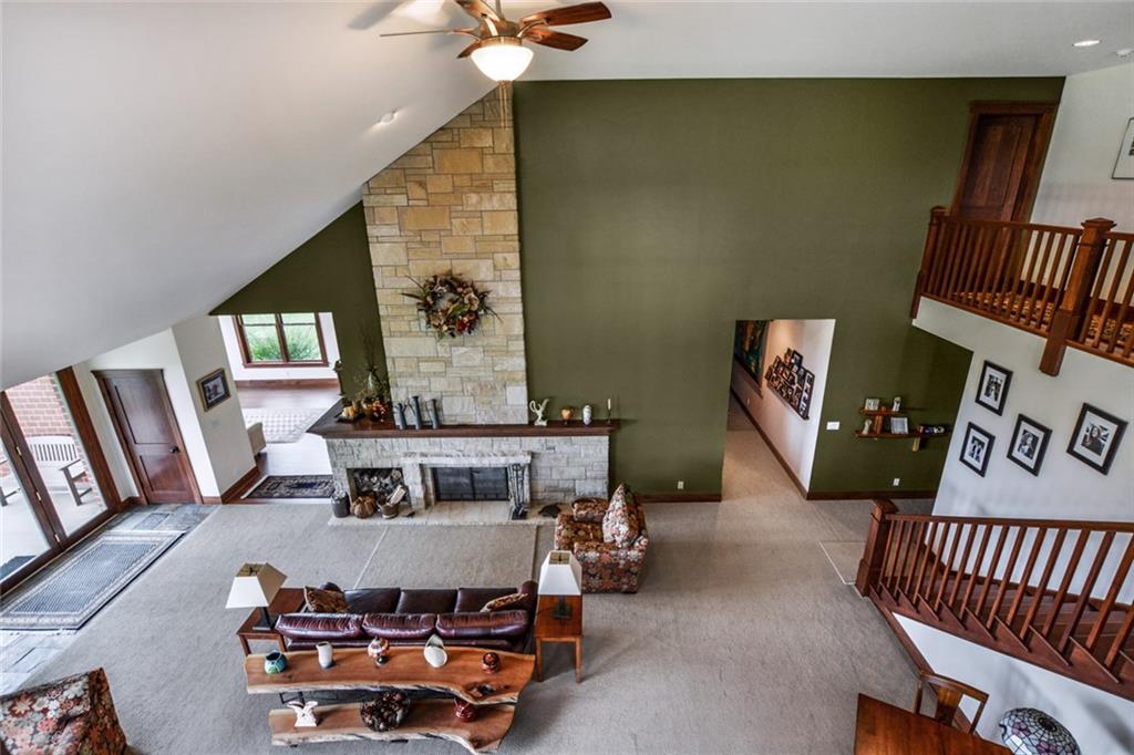 231 Anderson Road Butler, PA 16002 - Photo 6 of 25 2 story family room with stone fireplace