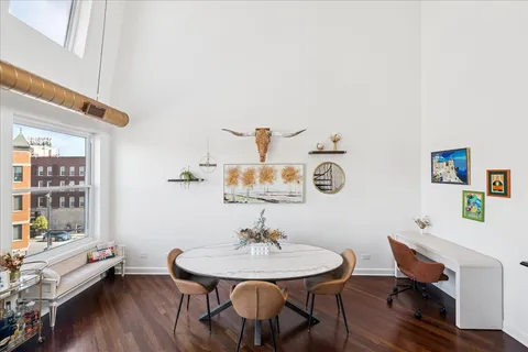 a view of a living room and with furniture