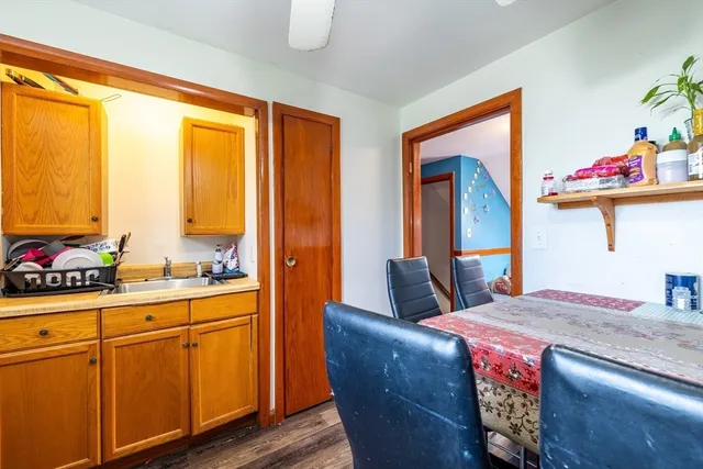 a very nice looking room with a large window