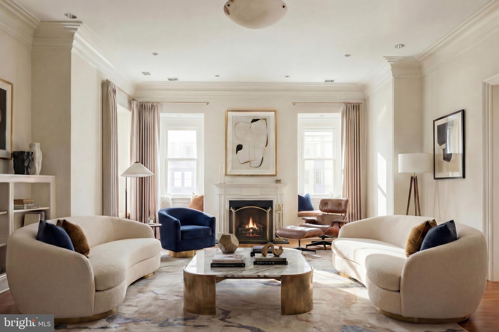 2000 Massachusetts Avenue Northwest Washington, DC 20036 - Photo 8 of 50 Six Original Fireplaces