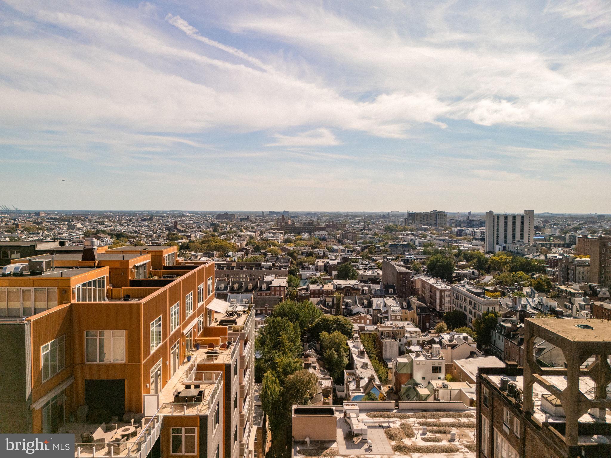 1111 Locust Street, Unit PH10D Philadelphia, PA 19107 - Photo 23 of 31 an aerial view of a city