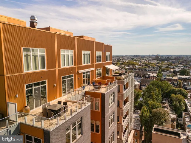 a view of a building with many windows