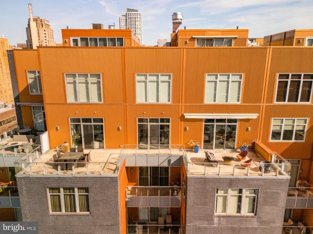 a view of a city that has tall buildings