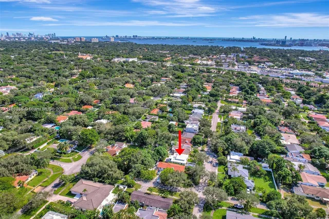 a view of city and mountain