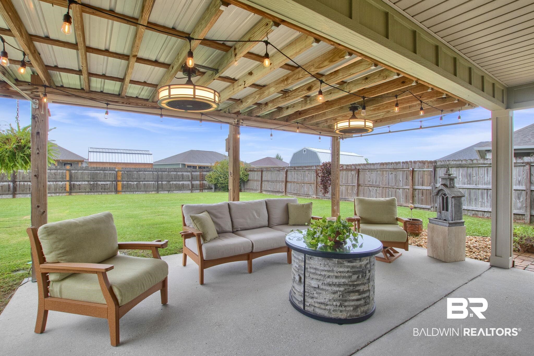203 Lakefront Circle Summerdale, AL 36580 - Photo 53 of 69 View of patio / terrace featuring an outdoor living space