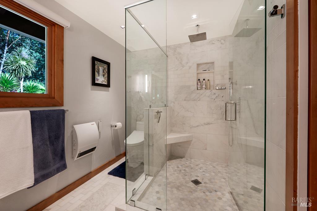 17600 Willow Creek Road Occidental, CA 95465 - Photo 36 of 79 Both primary bathrooms also have radiant floor heat.