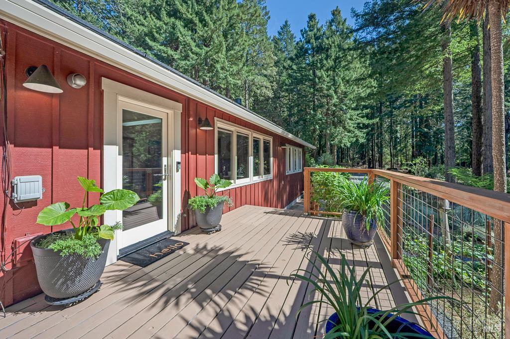 17600 Willow Creek Road Occidental, CA 95465 - Photo 8 of 79 Front entrance door drenched in sun!