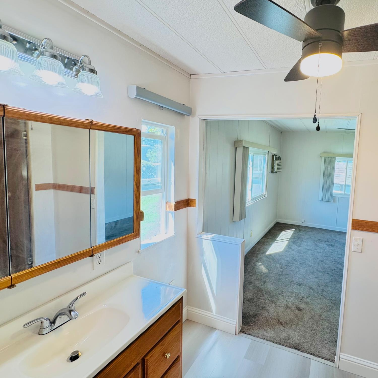 3901 West Lake Road, Unit 123 West Sacramento, CA 95691 - Photo 16 of 26 a bathroom with a sink and a mirror