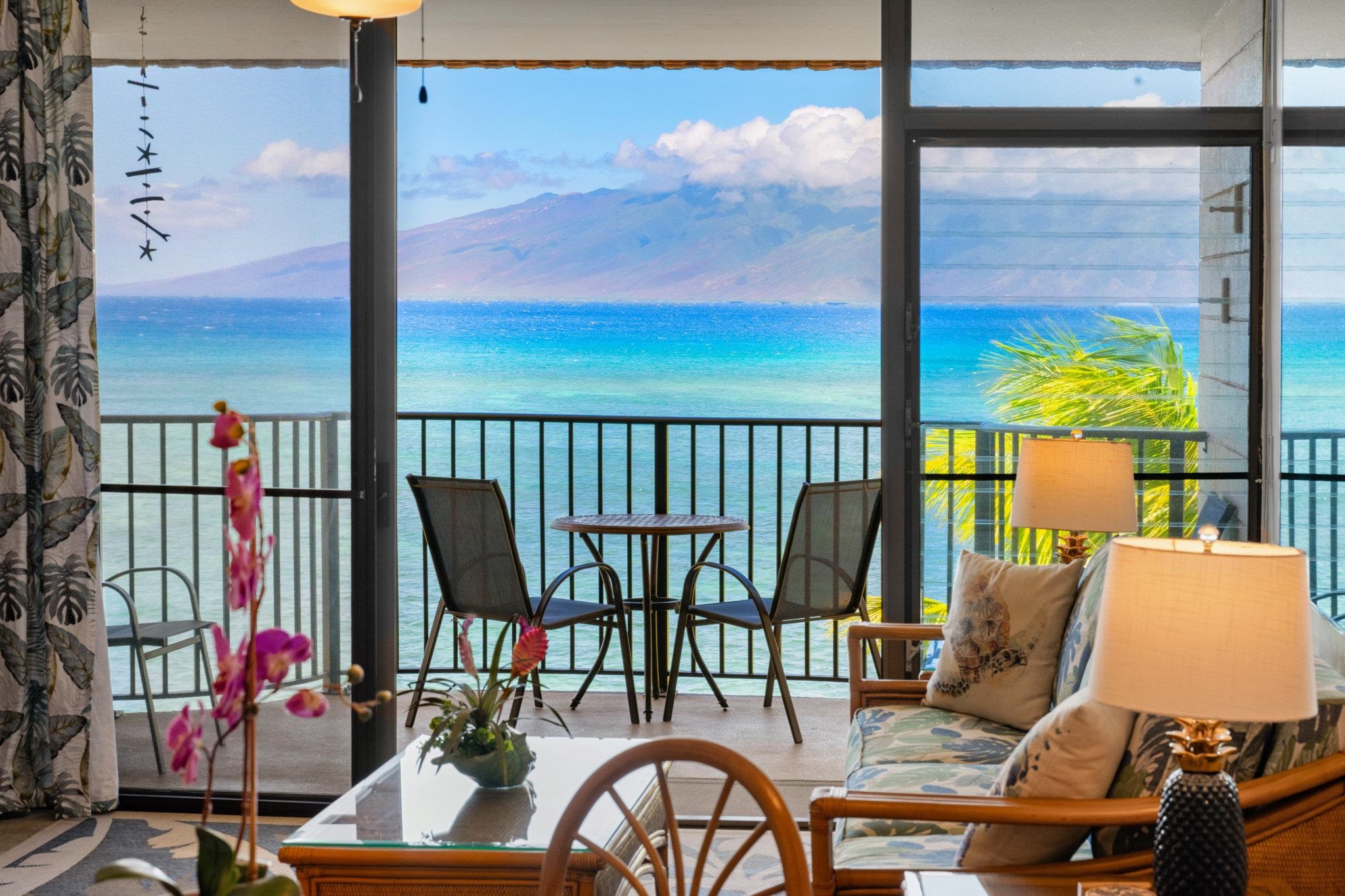 4471 Lower Honoapiilani Road, Unit 415 Lahaina, HI 96761 - Photo 5 of 44 a view of a balcony with chairs