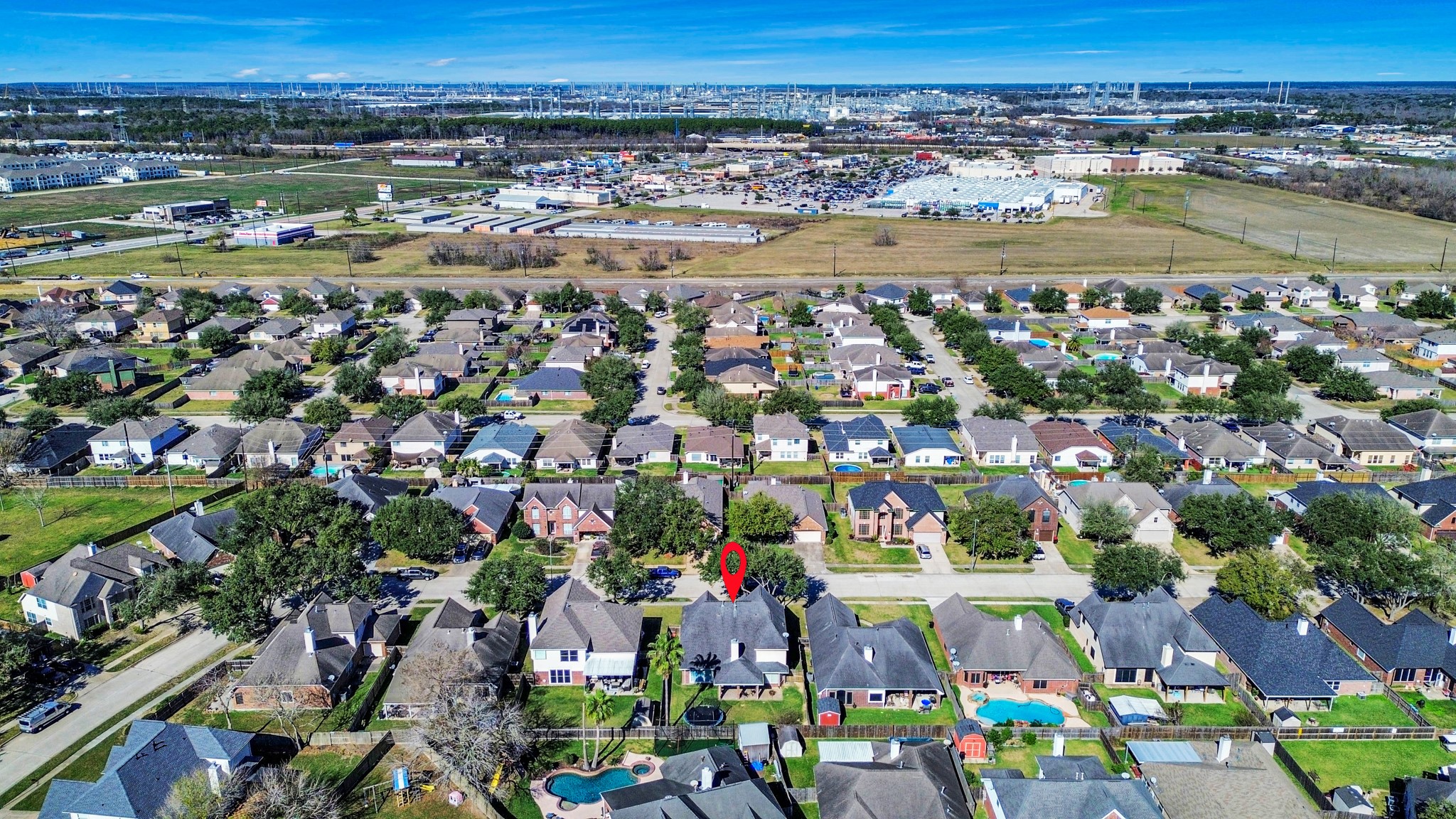 10514 Ravens Way Baytown, TX 77523 - Photo 50 of 50 Aerial View of neighborhood