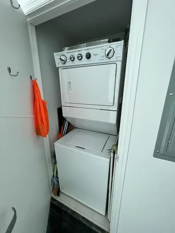 a view of balcony with furniture