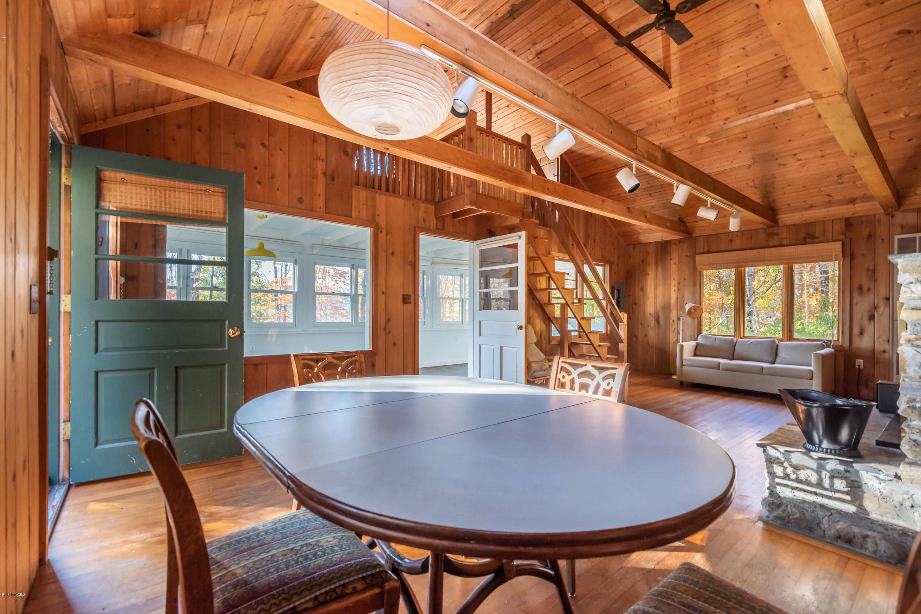 10 Housatonnuck Road Stockbridge, MA 01262 - Photo 11 of 30 a balcony with table and chairs