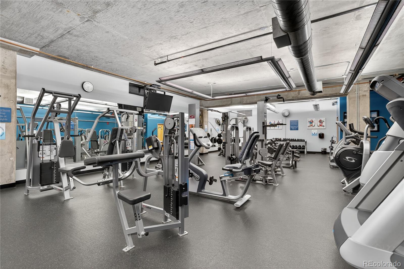 1401 Wewatta Street, Unit 305 Denver, CO 80202 - Photo 34 of 45 a view of a room with gym equipment