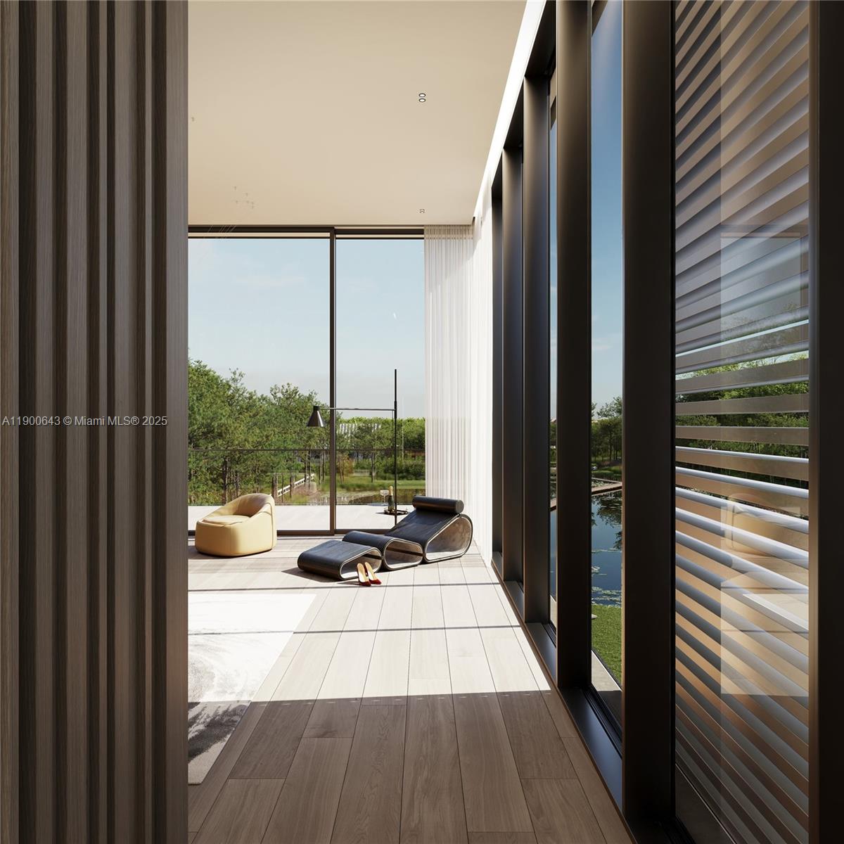 2186 Southwest 117th Avenue Davie, FL 33330 - Photo 26 of 50 a view of a balcony with couch and wooden floor