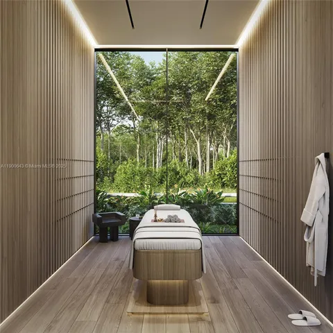 a outdoor space with patio area