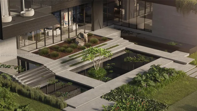 a living room with chairs and a stove