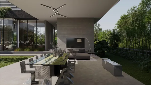a view of house with backyard outdoor seating and green space
