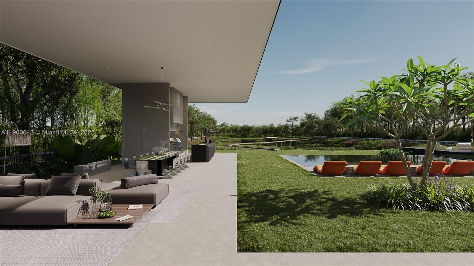 2186 Southwest 117th Avenue Davie, FL 33330 - Photo 48 of 50 a view of a lake with couches and city view