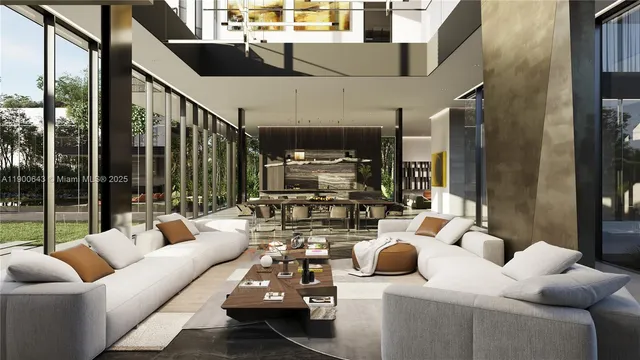 a view of balcony with couch and chairs