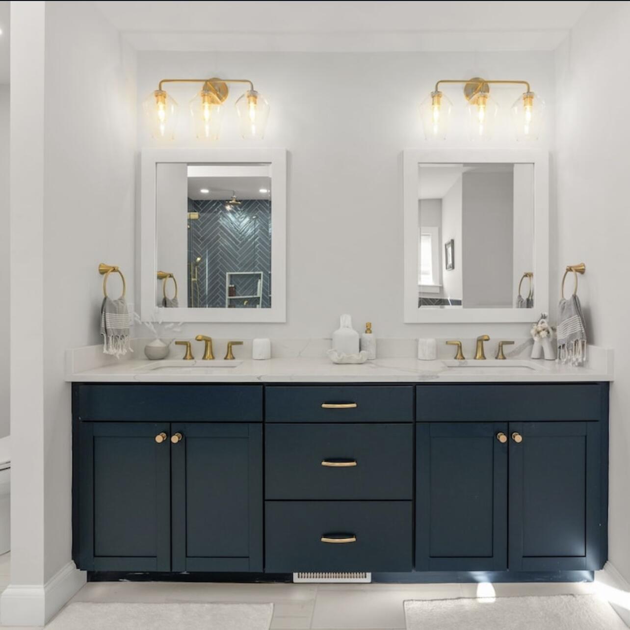 3 Azalea Lane Mashpee, MA 02649 - Photo 14 of 29 a bathroom with a sink vanity and mirror