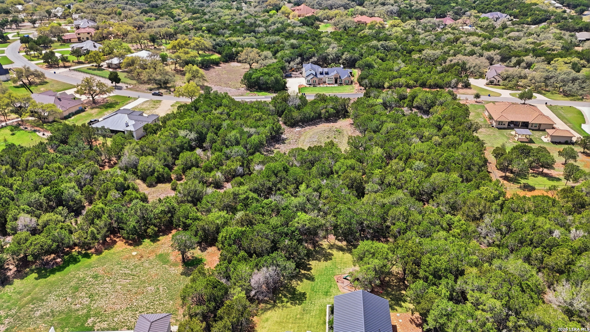 27230 Eichenbaum Road New Braunfels, TX 78132 - Photo 21 of 38 an aerial view of residential house with outdoor space and trees all around