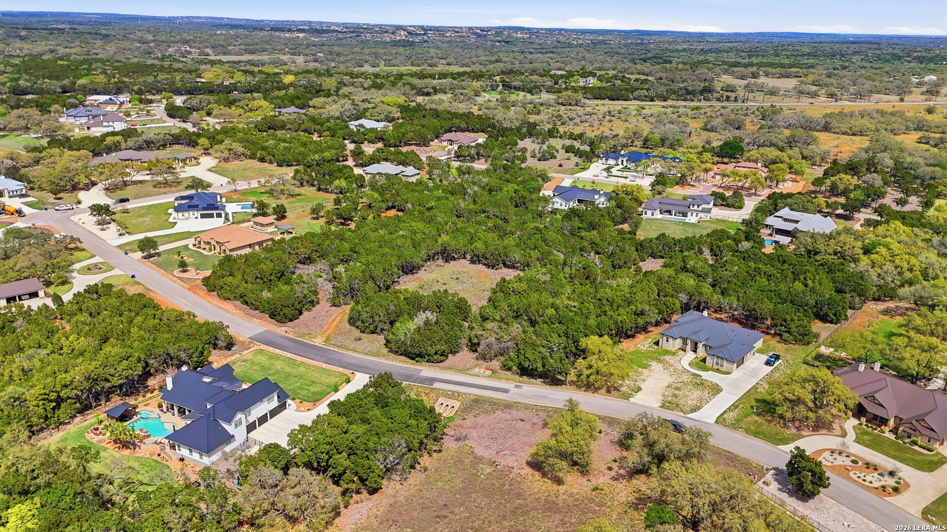 27230 Eichenbaum Road New Braunfels, TX 78132 - Photo 27 of 38 an aerial view of residential houses with outdoor space