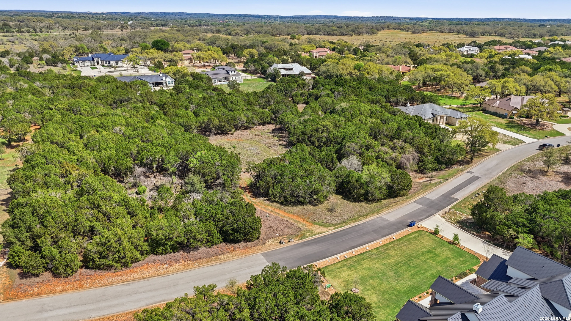 27230 Eichenbaum Road New Braunfels, TX 78132 - Photo 37 of 38 an aerial view of residential houses with outdoor space