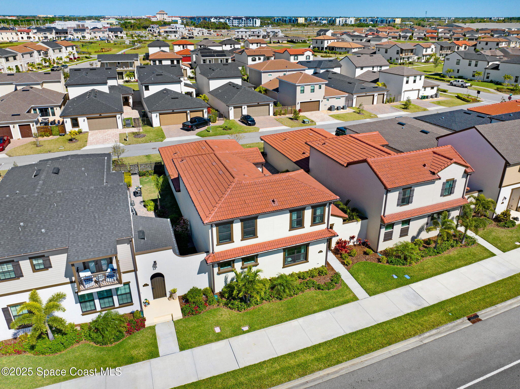 2366 Addison Drive Melbourne, FL 32940 - Photo 5 of 43 an aerial view of residential houses with yard