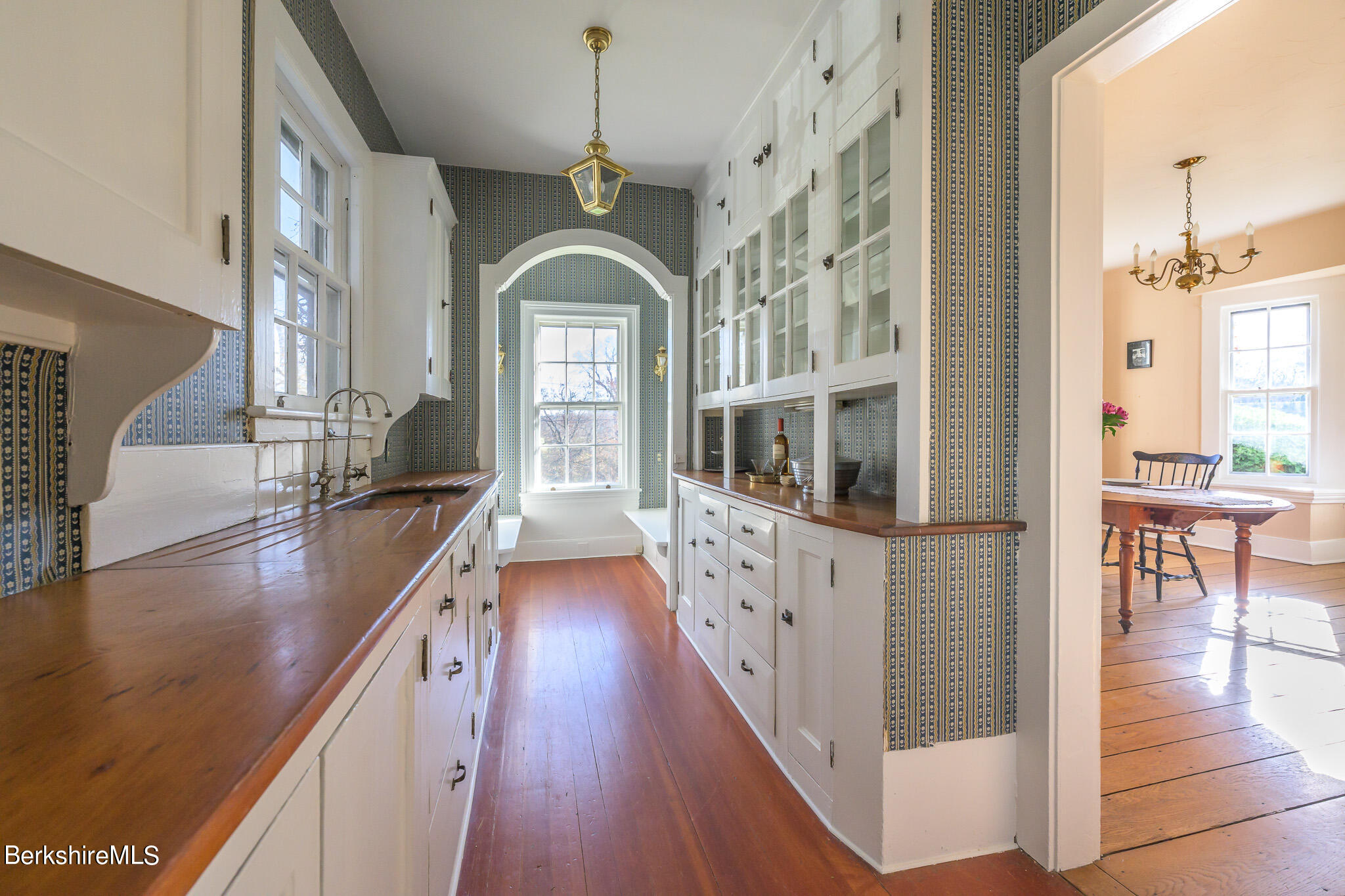 2 Cherry Street Stockbridge, MA 01262 - Photo 20 of 42 a view of living room with wooden floor and floor to ceiling window