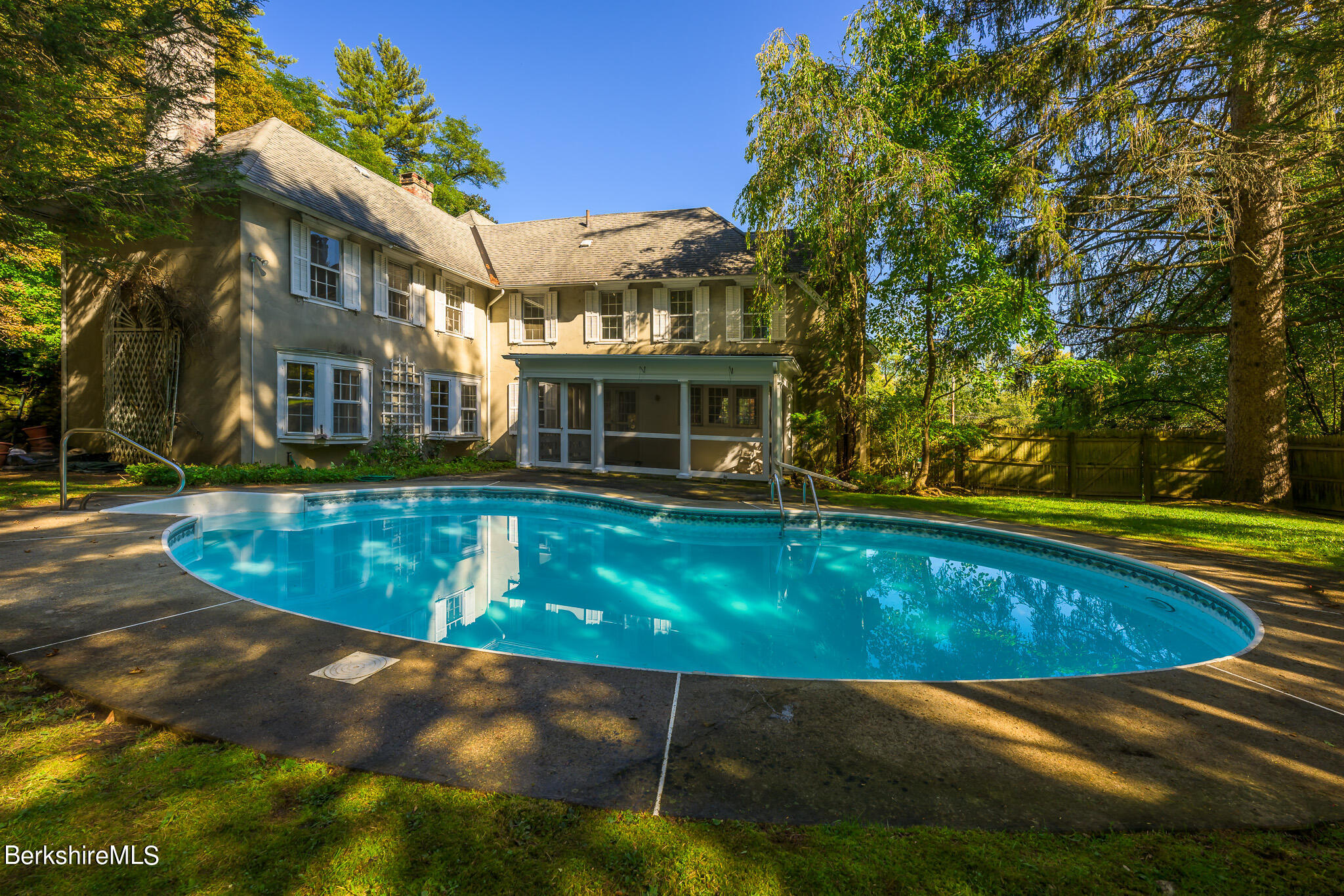 2 Cherry Street Stockbridge, MA 01262 - Photo 10 of 42 a view of a house with pool