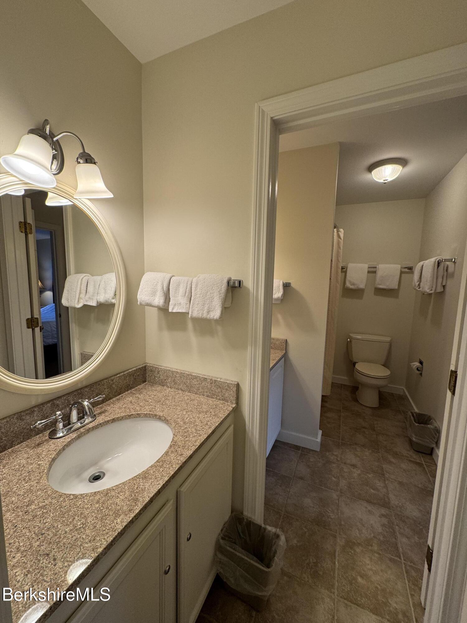 37 Corey Road, Unit 426 Hancock, MA 01237 - Photo 11 of 14 a bathroom with a sink and mirror