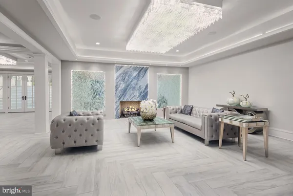 a view of street with tall buildings