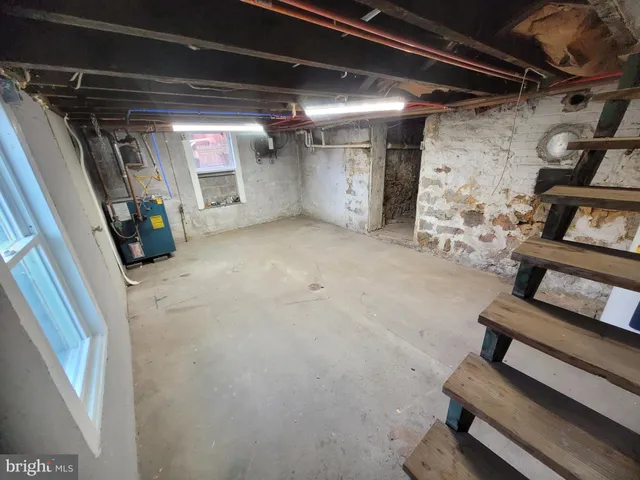 a view of storage and utility room