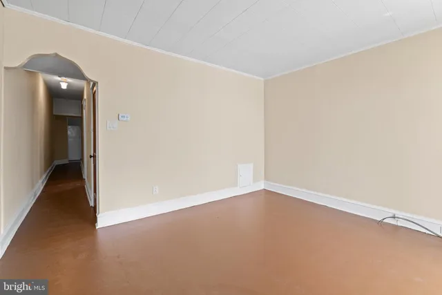 a view of an empty room