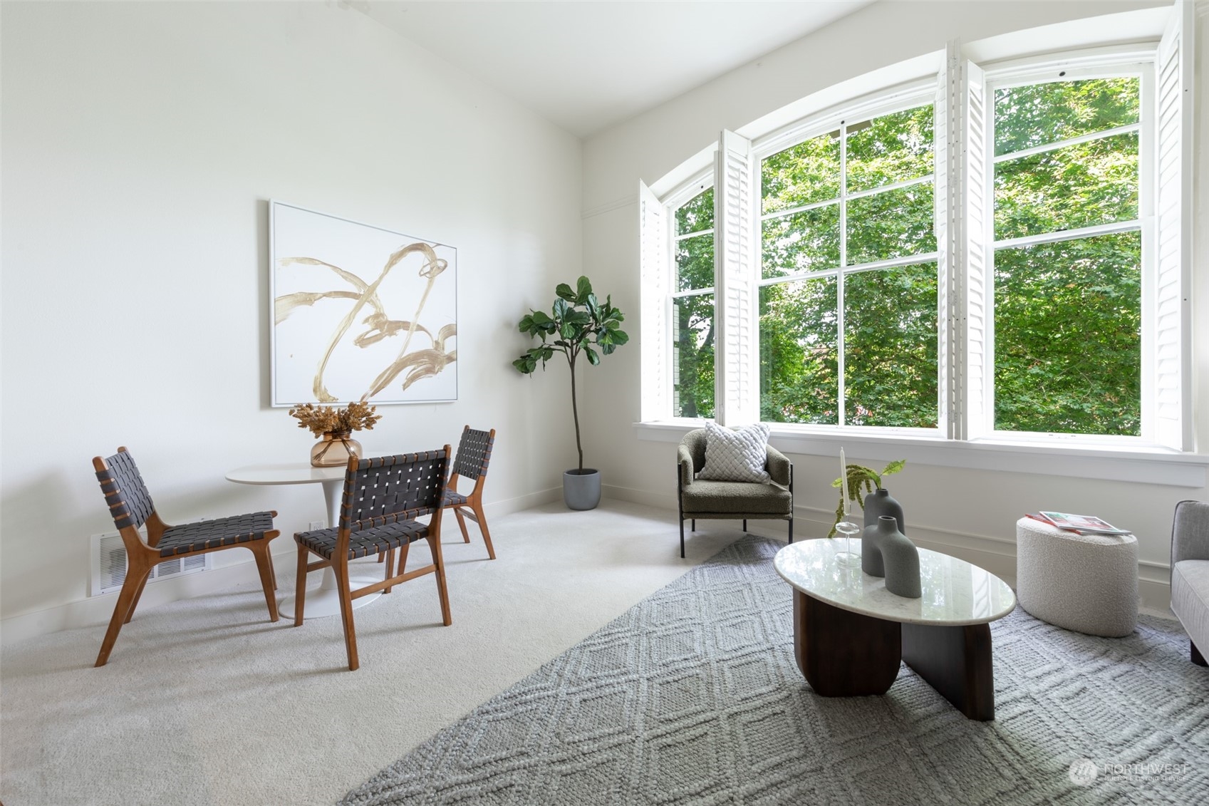 201 Galer Street, Unit 334 Seattle, WA 98109 - Photo 10 of 19 a living room with furniture and a large window