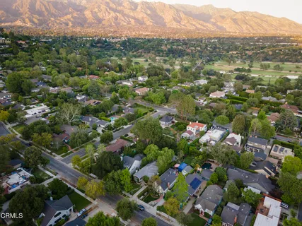 a view of city and mountain