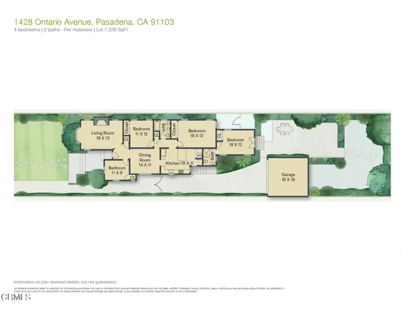 $1,921,000 | 1428 Ontario Avenue, Pasadena, CA 91103