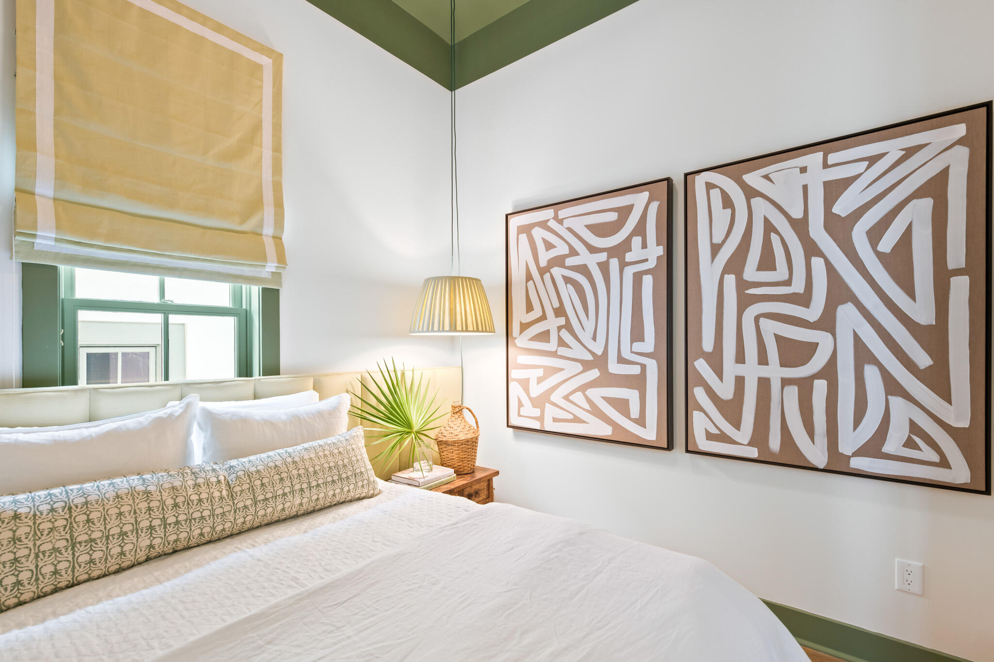 84 Windward Lane Inlet Beach, FL 32461 - Photo 29 of 67 a bedroom with a bed and painting on the wall