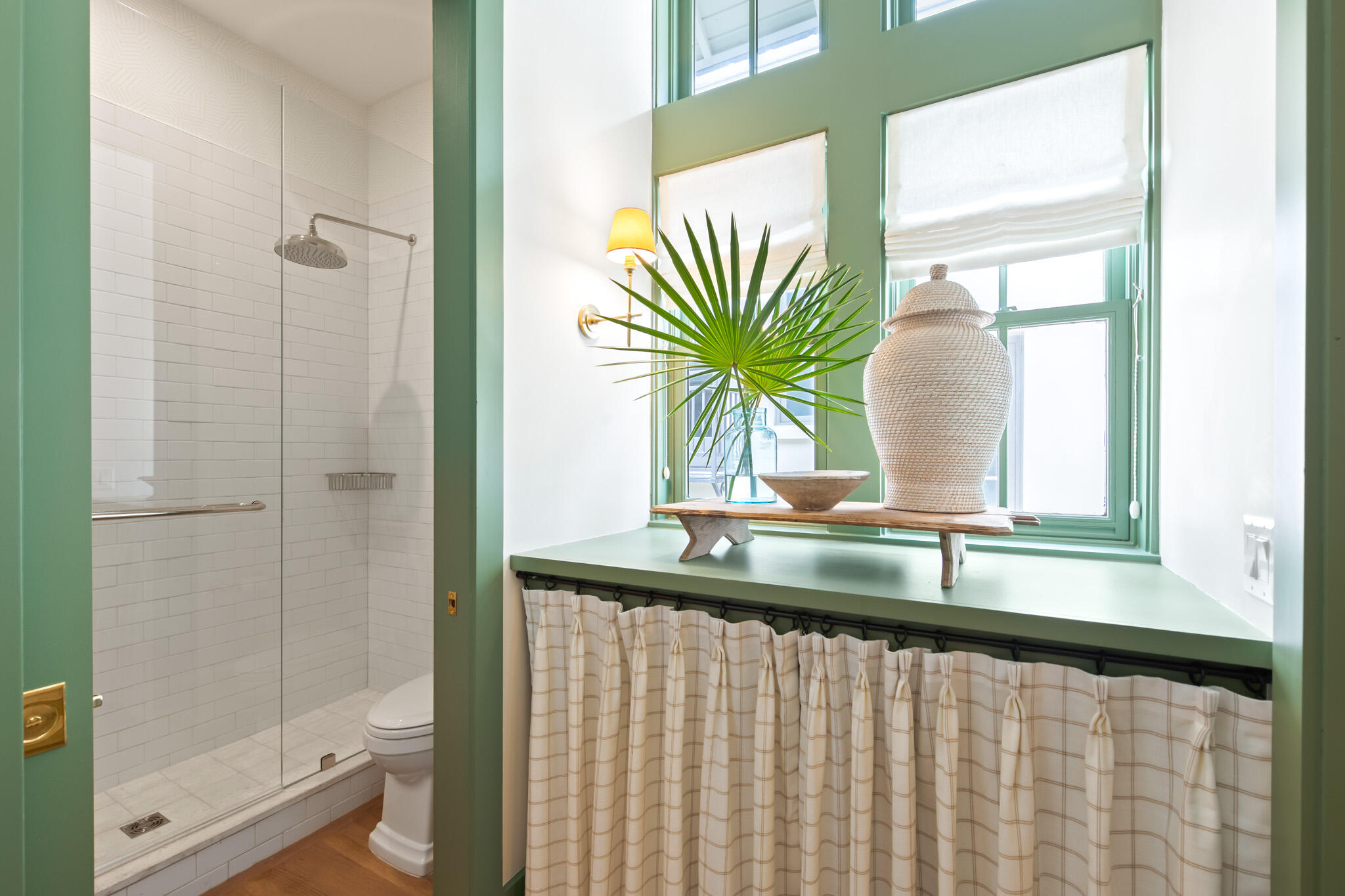 84 Windward Lane Inlet Beach, FL 32461 - Photo 31 of 67 a bathroom with a granite countertop sink a toilet and shower