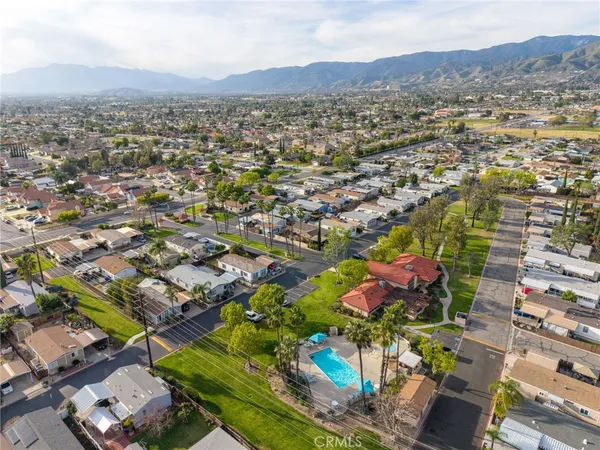 a view of a city with tall buildings