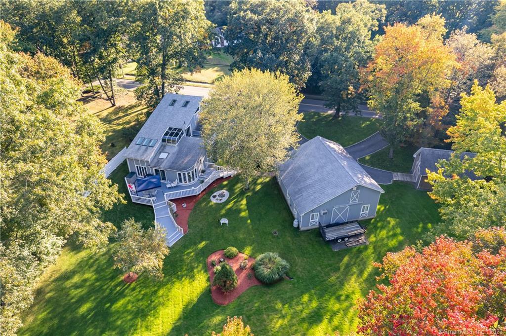 940 Durham Road Wallingford, CT 06492 - Photo 4 of 40 Arial View is Early Fall.