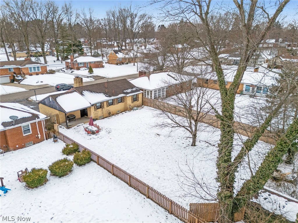 3517 26th Street Northwest Canton, OH 44708 - Photo 18 of 22 Snowy aerial view featuring a residential view