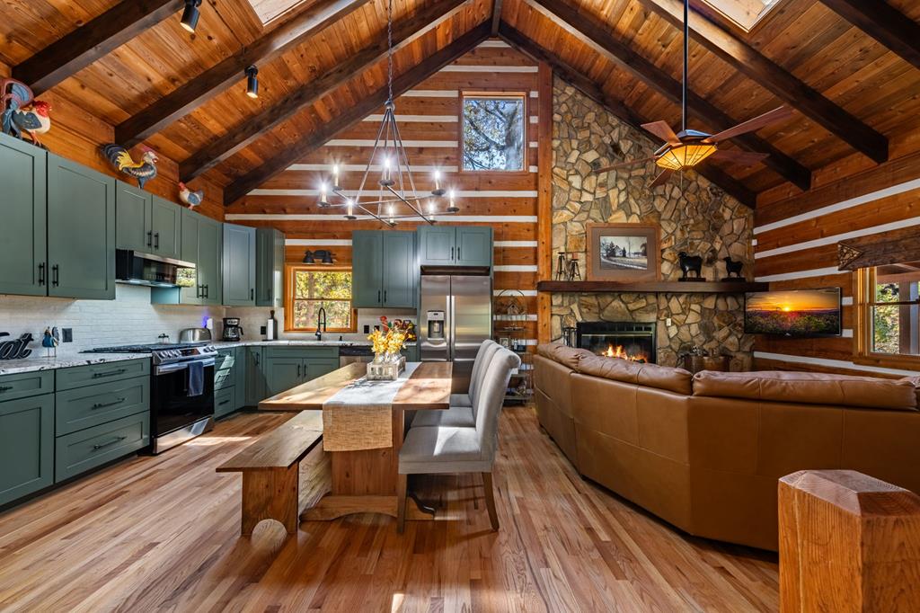 212 Dogpatch Lane Blue Ridge, GA 30513 - Photo 17 of 70 a view of a dining room with furniture