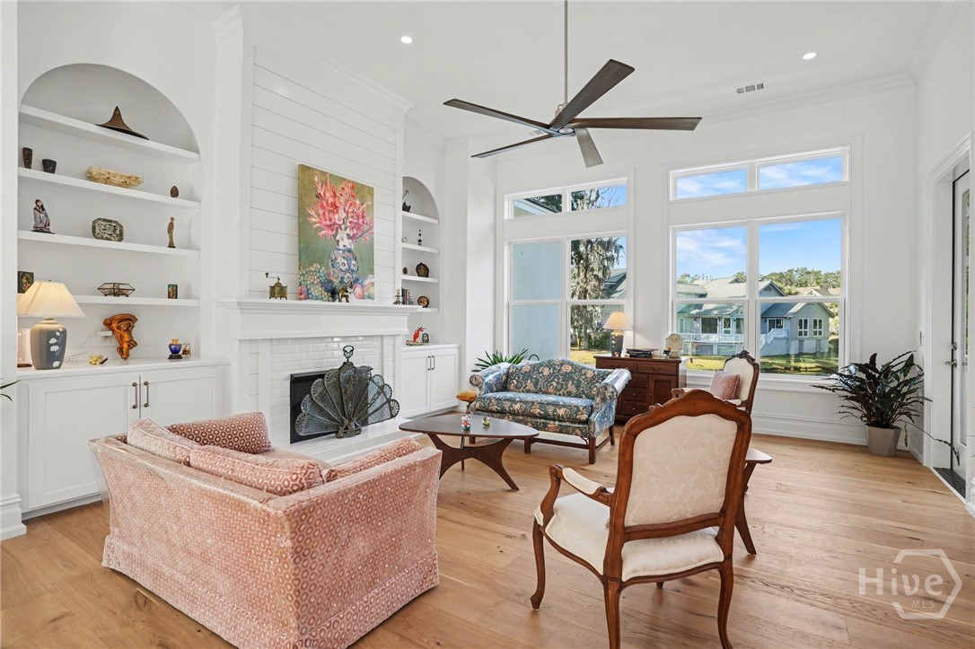 2 Top Gallant Circle Savannah, GA 31411 - Photo 7 of 40 Family Room open to the Kitchen and Dining Area overlooking a stunning lagooon.