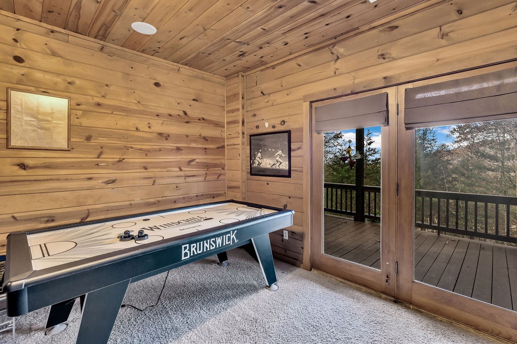 116 Channing Ridge Road Morganton, GA 30560 - Photo 34 of 62 a room with pool table and windows