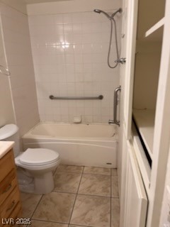 1440 East Vegas Valley Drive, Unit 7 Las Vegas, NV 89169 - Photo 8 of 19 Full bath with vanity, shower / bathtub combination, and light tile patterned floors