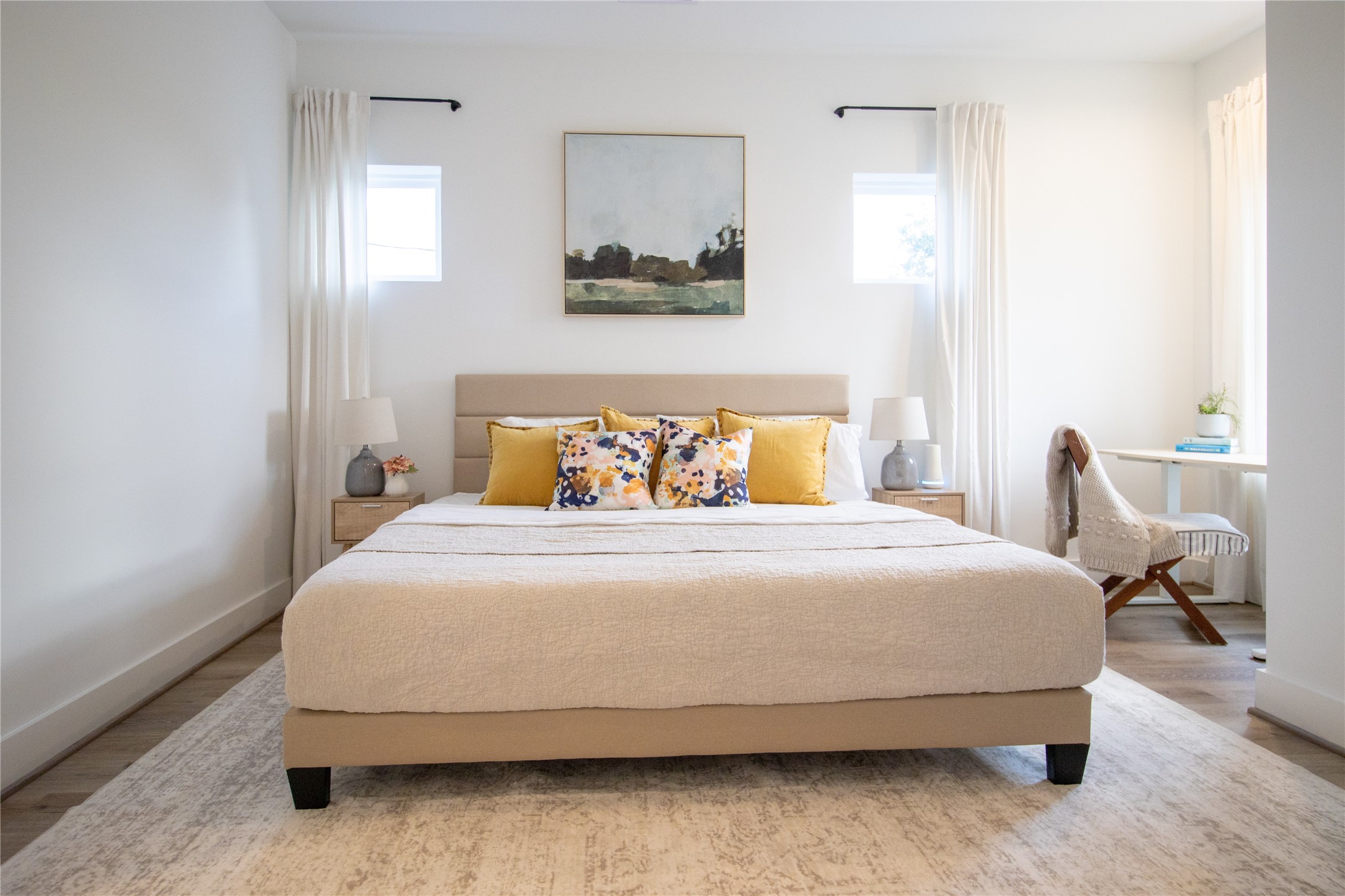 3824 Fulton Street, Unit 102 Houston, TX 77009 - Photo 5 of 16 a bedroom with a bed and window